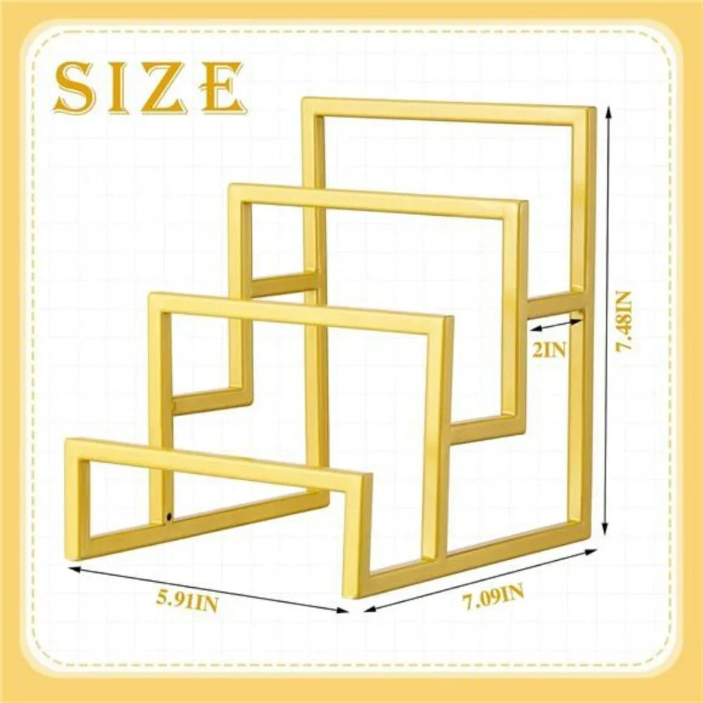 Purse Organizer Display Stand 3 Tier Metal Wallet Rack Handbag Holder Closet 2Pc